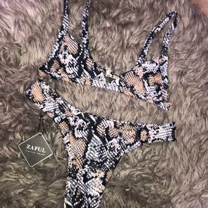 ZAFUL snakeskin bikini